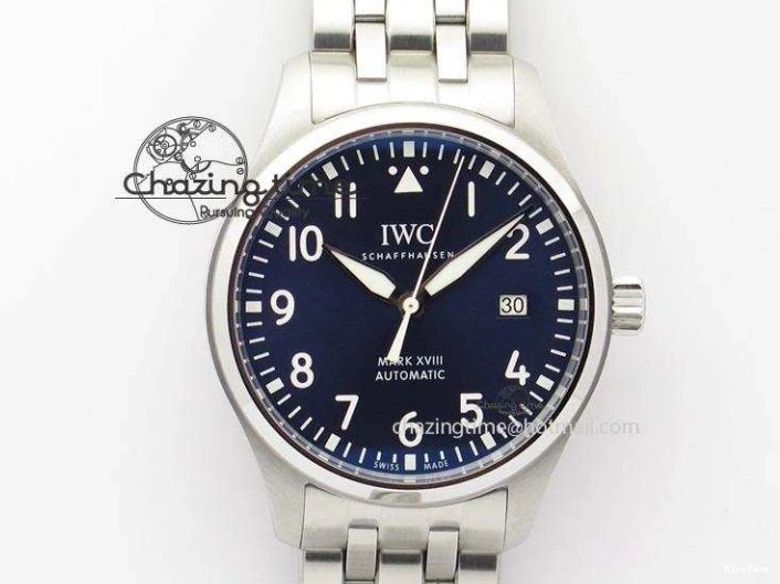 MIROTIME 0301 Durable Mark XVIII Le Petit Prince IW327004 SS Mk Maker Best Edition Blue Dial On SS Bracelet A 7297